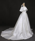 Stunning Off the Shoulder Strapless Ball Gown Long Wedding Dresses, Wedding Gowns STK15440