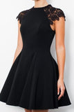 2024 Homecoming Dresses Black Scoop Short/Mini PZYZ9CJ2