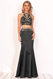 2024 Mermaid Satin Scoop Prom Dresses PE3YGMMF