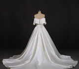 Stunning Off the Shoulder Strapless Ball Gown Long Wedding Dresses, Wedding Gowns STK15440