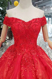 2024 Quinceanera Dresses Off The Shoulder Lace PBJQSMPA