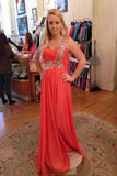 Brand New Fantastic One Shoulder Beading Chiffon Floor Length Bridesmaid Prom Evening Dresses