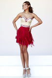 2024 Stunning Homecoming Dresses Sweetheart A Line Short/Mini With Beads PQPBX8ZF