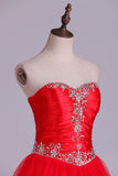 2024 Collection Homecoming Dresses A Line Sweetheart Beading Short PR9MKPMA