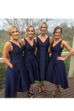 2024 New Arrival Bridesmaid Dresses V Neck Satin A PB2NXLEP