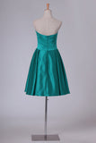 2024 A Line Sweetheart Satin Short/Mini Homecoming PNZNA1QE