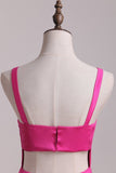 2024 Fuchsia Sexy Back Straps Homecoming Dresses A Line P9JGCBAK