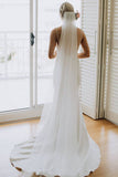 Spaghetti Straps Lace Country Wedding Dress Mermaid Backless Wedding Gowns STK15415