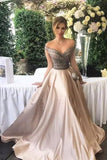 2024 New Arrival Off The Shoulder Prom Dresses A Line Beaded PXQG76C7