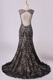 2024 Black Prom Dresses Mermaid/Trumpet Scoop P6CNN7C1