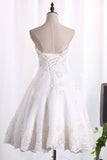 2024 A Line Organza Wedding Dresses Sweetheart With P9DJYHSB