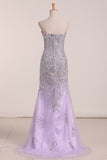 2024 Sweetheart Beaded Bodice With High Slit PQA9XPXB