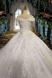 2024 High Quality Wedding Dresses Low Price Lace Up With Beadings PXD5FPAY