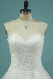 2024 A Line Sweetheart Wedding Dresses With Applique And P8Y7Y8A5