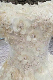 2024 Affordable Floral Wedding Dresses Lace Up Off The PR87PT4Y