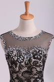 2024 Black Prom Dresses Mermaid/Trumpet Scoop P6CNN7C1