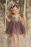 2024 Bling-Bling Flower Girl Dresses Square Tulle PZ18EM4H