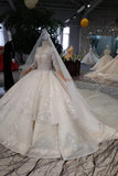 2024 Ball Gown Lace Up Back Cathedral Train Wedding P7T913ZR