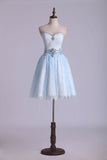 2024 Sweetheart Lace Homecoming Dress Short/Mini P5HQ83DL