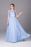 2024 Bridesmaid Dresses Spaghetti Straps Chiffon With Ruffles Floor PETT7XEG