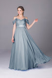 2024 Bridesmaid Dresses Spaghetti Straps Chiffon With Ruffles Floor PETT7XEG