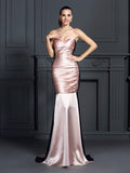 Trumpet/Mermaid Sweetheart Lace Sleeveless Long Taffeta Dresses TPP0004200