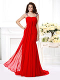 Trumpet/Mermaid Straps Beading Rhinestone Sleeveless Long Chiffon Dresses TPP0009239