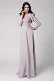 Sheath/Column Strapless Sleeveless Beading Pleats Chiffon Mother of the Bride Dresses TPP0007447