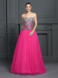 Ball Gown Sweetheart Sleeveless Long Organza Quinceanera Dresses TPP0004117