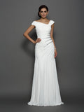 Trumpet/Mermaid Beading Sleeveless Long Chiffon Dresses TPP0009101