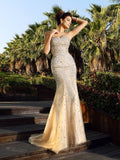 Trumpet/Mermaid Sweetheart Beading Sleeveless Long Satin Dresses TPP0002665