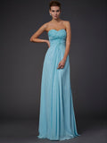 Sheath/Column Sweetheart Sleeveless Beading Long Chiffon Dresses TPP0003746