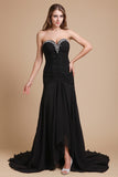 Trumpet/Mermaid Sweetheart Sleeveless Beading Long Chiffon Dresses TPP0004061