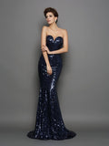 Trumpet/Mermaid Sweetheart Sequin Sleeveless Long Sequins Dresses TPP0002469