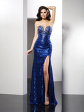 Sheath/Column Sweetheart Sequin Sleeveless Long Sequins Dresses TPP0003090