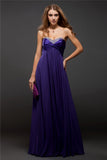 Sheath/Column Sweetheart Beading Sleeveless Long Chiffon Dresses TPP0004595