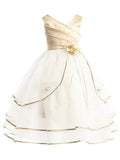 A-line/Princess V-neck Sleeveless Tulle Ankle-Length Flower Girl Dresses TPP0007668