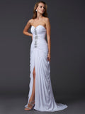 Sheath/Column Sweetheart Sleeveless Long Beading Chiffon Dresses TPP0002337