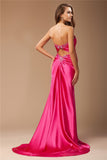 Trumpet/Mermaid Sweetheart Sleeveless Beading Long Elastic Woven Satin Dresses TPP0004584