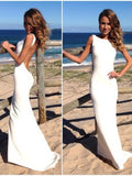 Trumpet/Mermaid High Neck Sleeveless Spandex Floor-Length Dresses TPP0002110