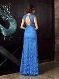 Trumpet/Mermaid High Neck Applique Sleeveless Long Satin Mother of the Bride Dresses TPP0007210