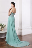 Sheath/Column Sweetheart Sleeveless Rhinestone Beading Long Chiffon Dresses TPP0004600