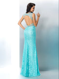 Trumpet/Mermaid Sweetheart Beading Sleeveless Long Lace Dresses TPP0002466