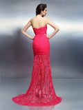 Trumpet/Mermaid Sweetheart Pleats Sleeveless Long Chiffon Dresses TPP0004116