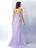 Trumpet/Mermaid Sweetheart Beading Sleeveless Long Lace Dresses TPP0002524