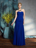 Sheath/Column Sweetheart Pleats Sleeveless Long Chiffon Mother of the Bride Dresses TPP0007429