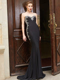 Sheath/Column Sweetheart Sequin Sleeveless Spandex Sweep/Brush Train Dresses TPP0003443