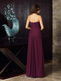 Sheath/Column Sweetheart Beading Sleeveless Long Chiffon Mother of the Bride Dresses TPP0007291