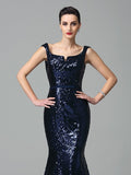 Trumpet/Mermaid Straps Sleeveless Long Sequins Dresses TPP0009103