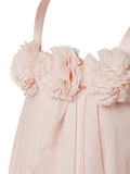 Princess Pink A-Line Chiffon Sleeveless Floor-Length Flower Girl Dress